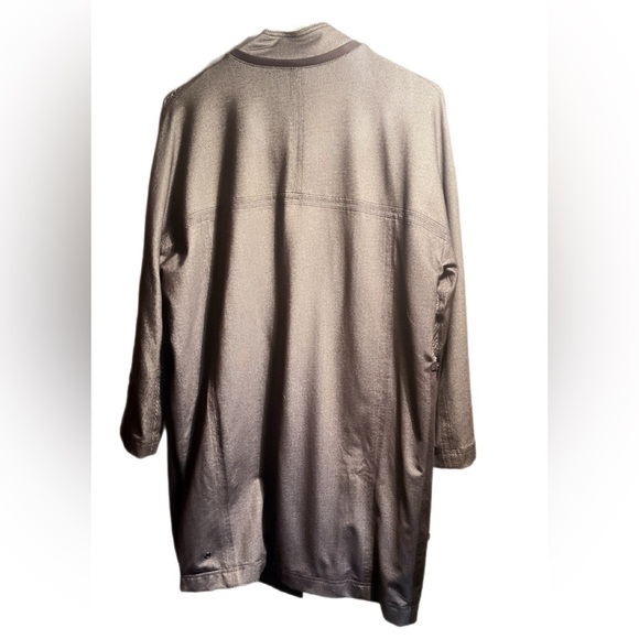 Lululemon Cocoon Car Coat Shine Dot Black Diamond Jacquard Space Dye Blck Coat M - Picture 3 of 4